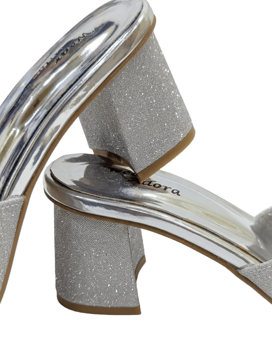 Sparkling Mid Heel Sandals 4
