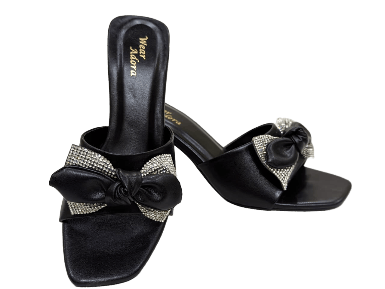 Bow & Crystal Party Heels 3
