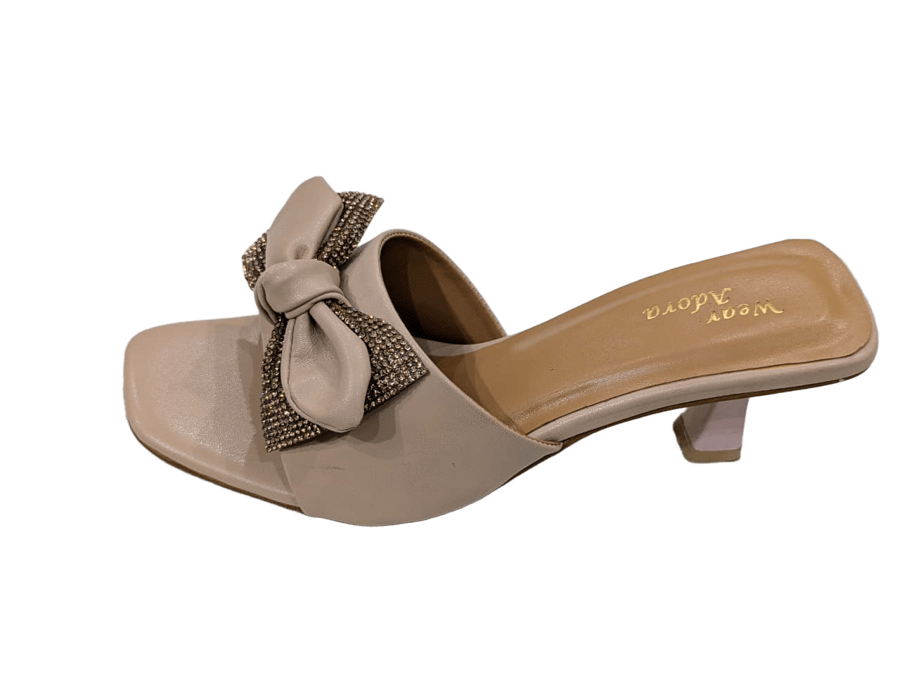 Bow & Crystal Party Heels 6