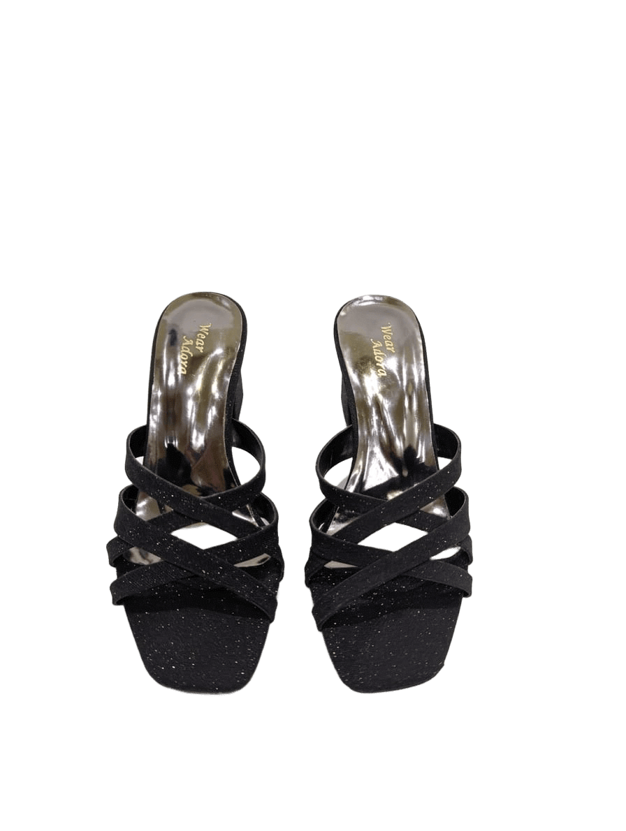 Elegant Black Multi-Strap Heels 5