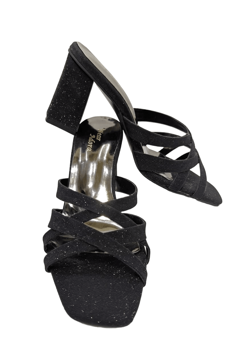 Elegant Ash Multi-Strap Heels 6
