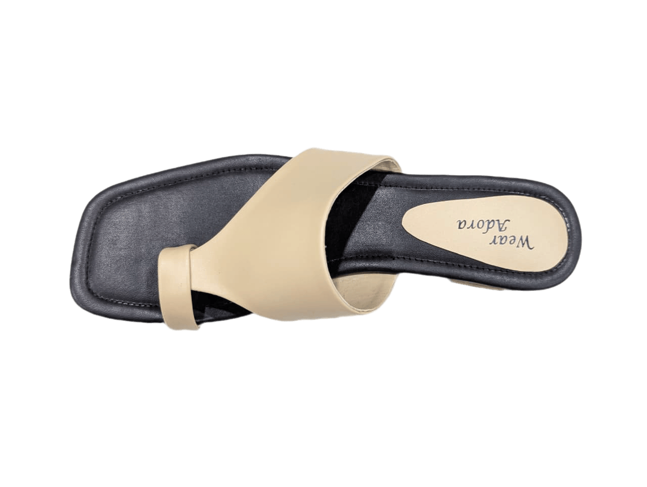 Classic Beige Toe-Ring Slides 3