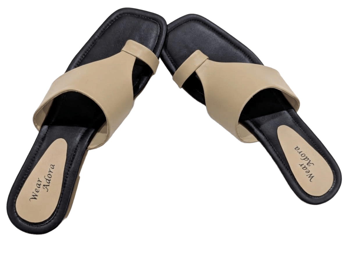 Classic Beige Toe-Ring Slides 4