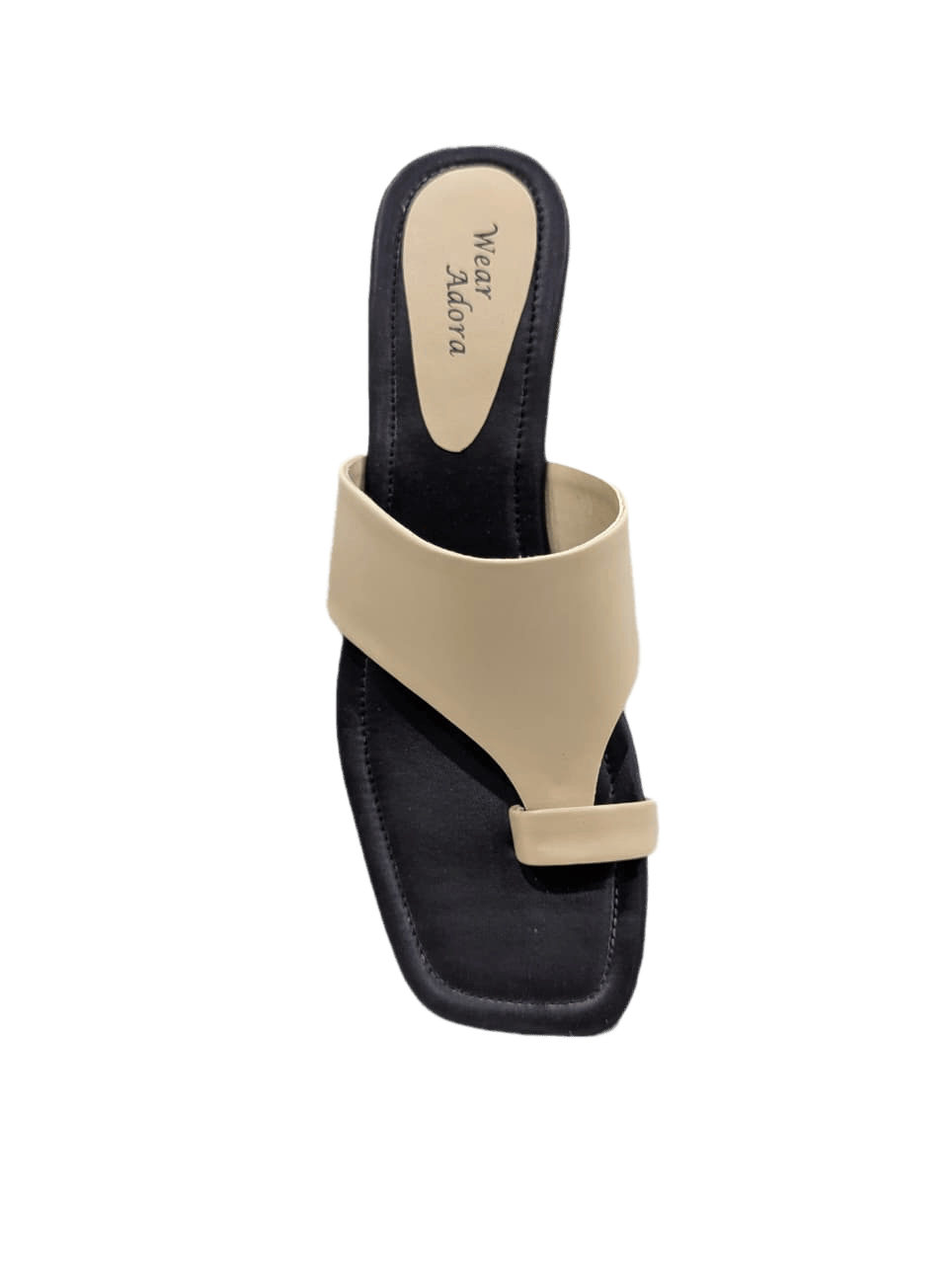 Classic Beige Toe-Ring Slides 5