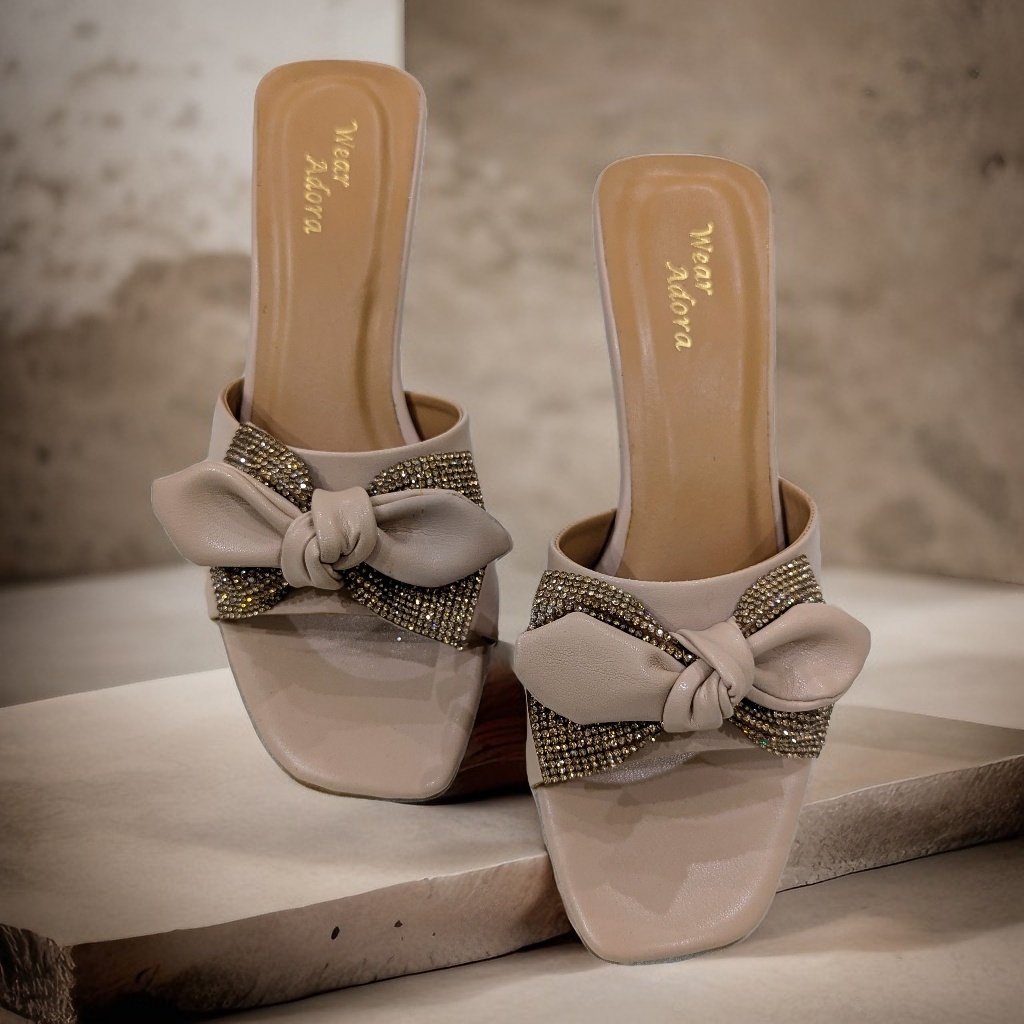 Bow & crystal Party Heels 5