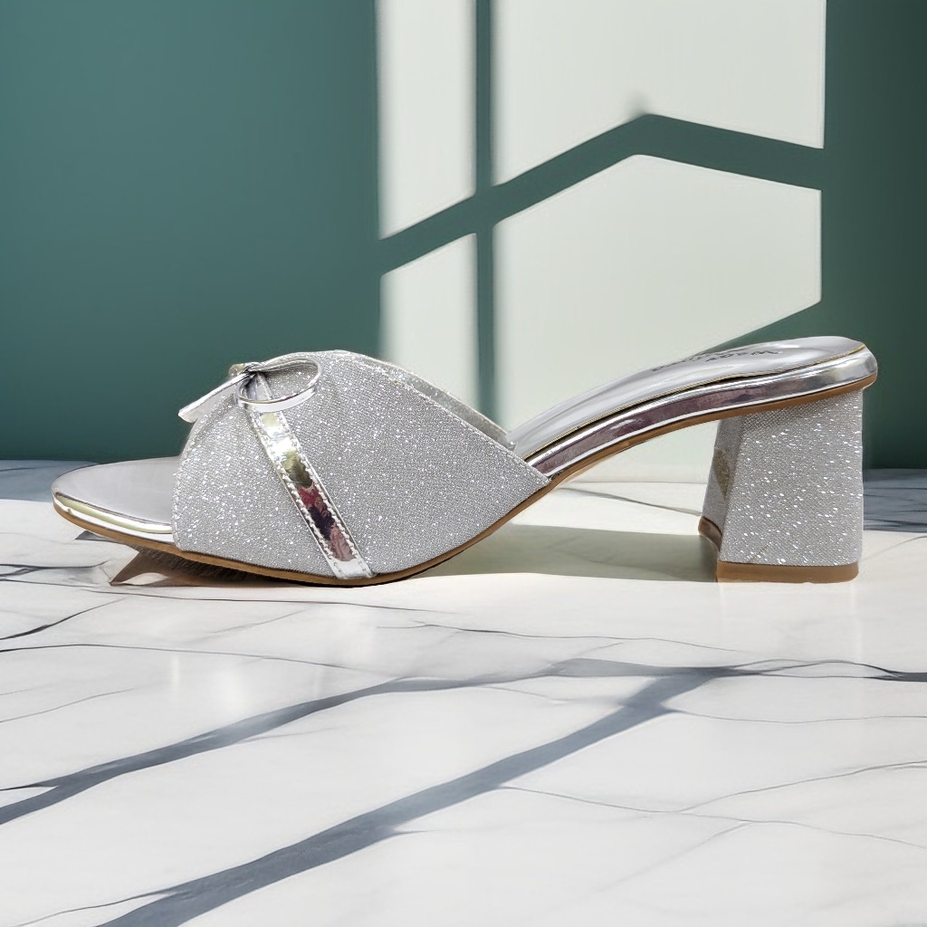 Sparkling Mid Heel Sandals 1