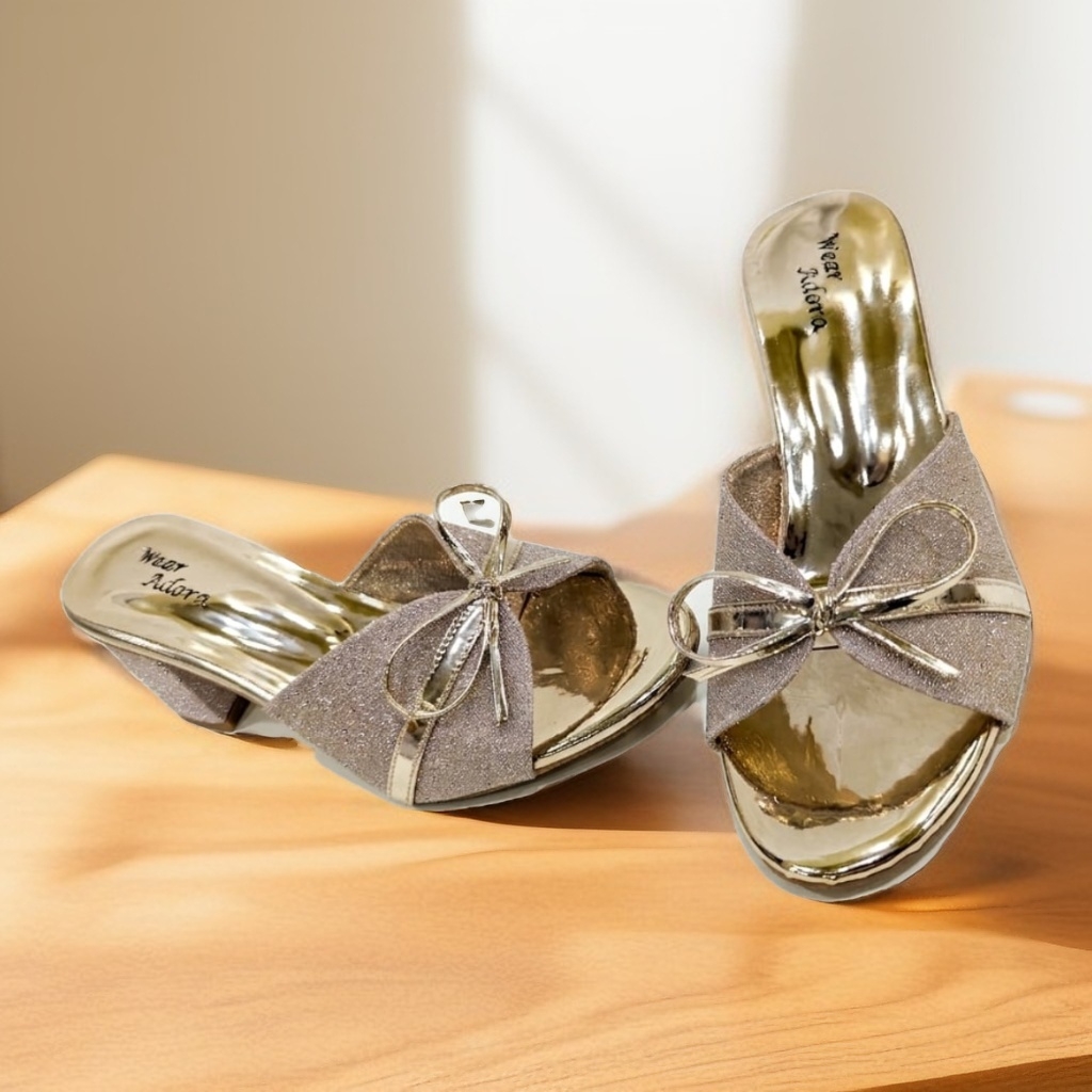 Sparkling Mid Heel Sandals 9