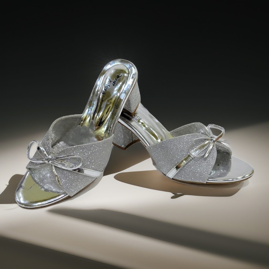 Elegant Golden Bow Heels 4