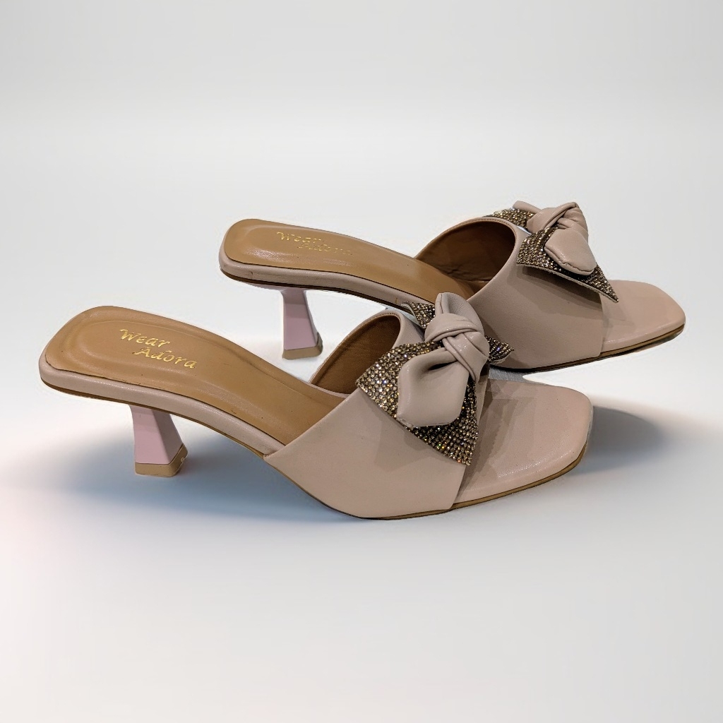 Bow & crystal Party Heels 3