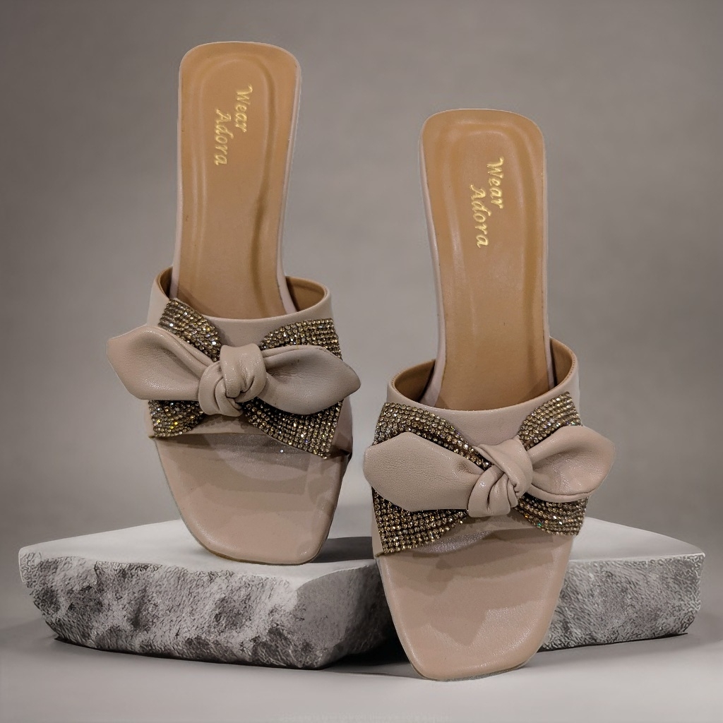 Bow & Crystal Party Heels 11
