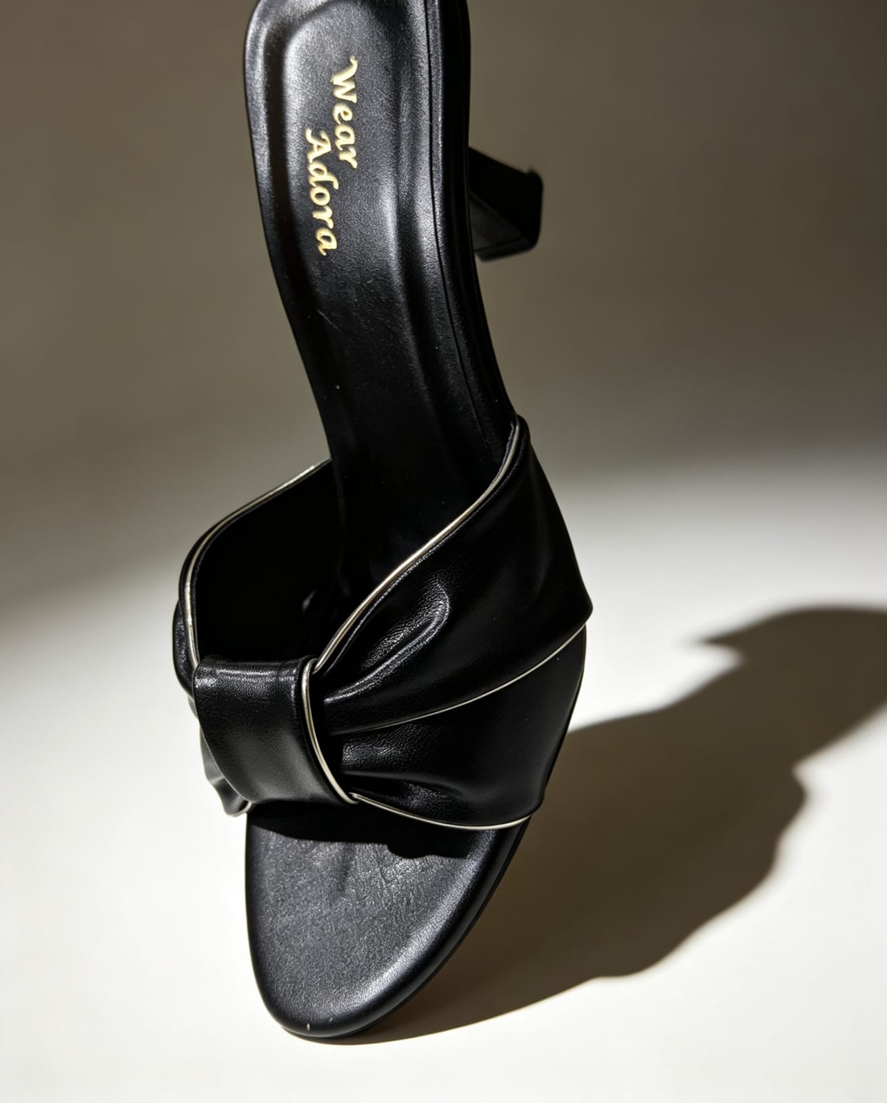 Knot Detail Kitten Heels