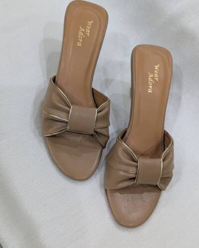 Elegant Nude Knot Heels