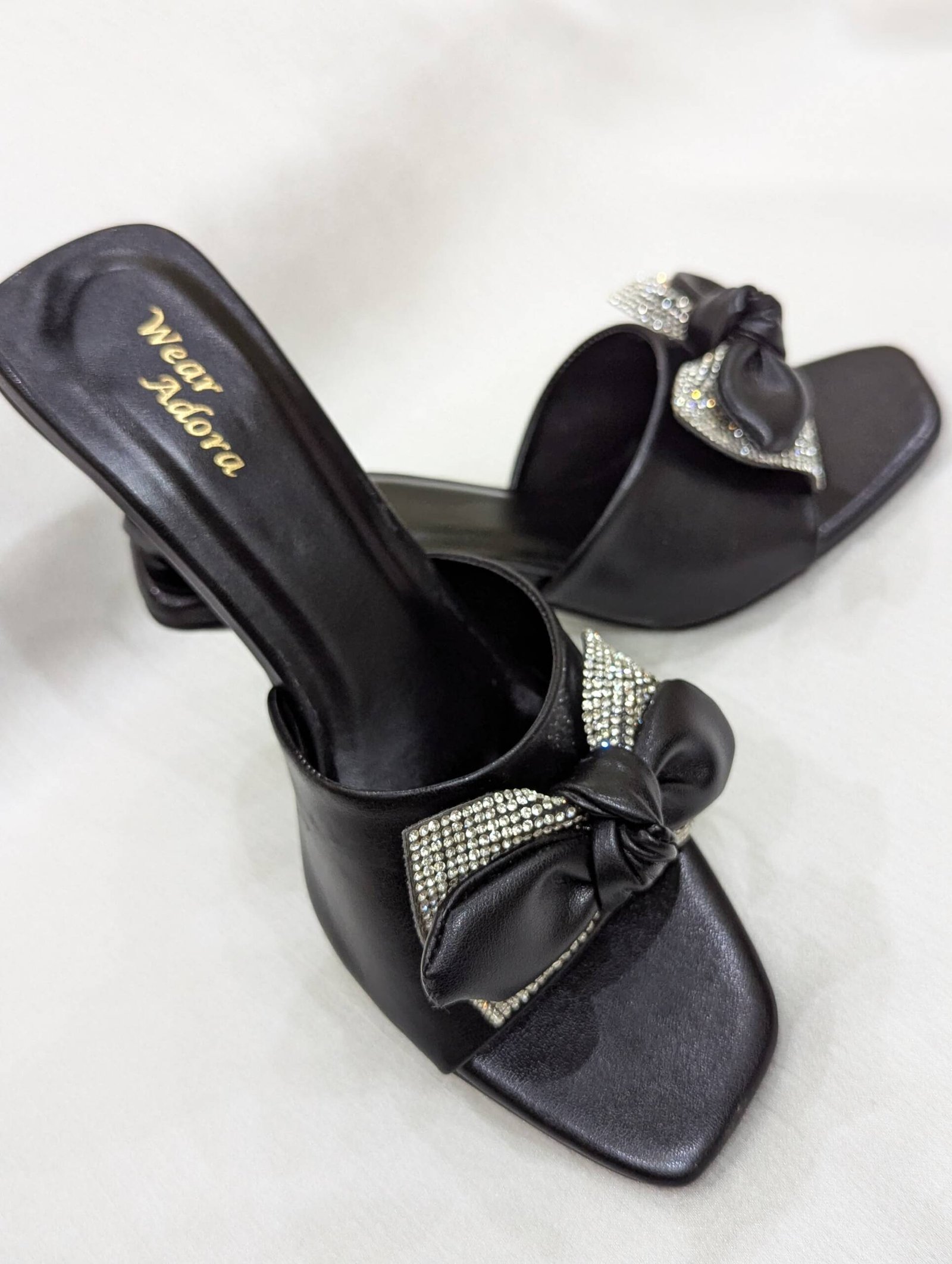 Elegant Nude Bow Slides - Image 8