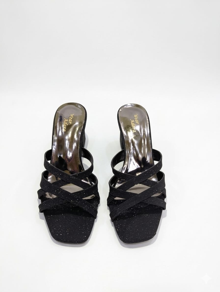 Elegant Black Multi-Strap Heels – Wear Adora - Image 11