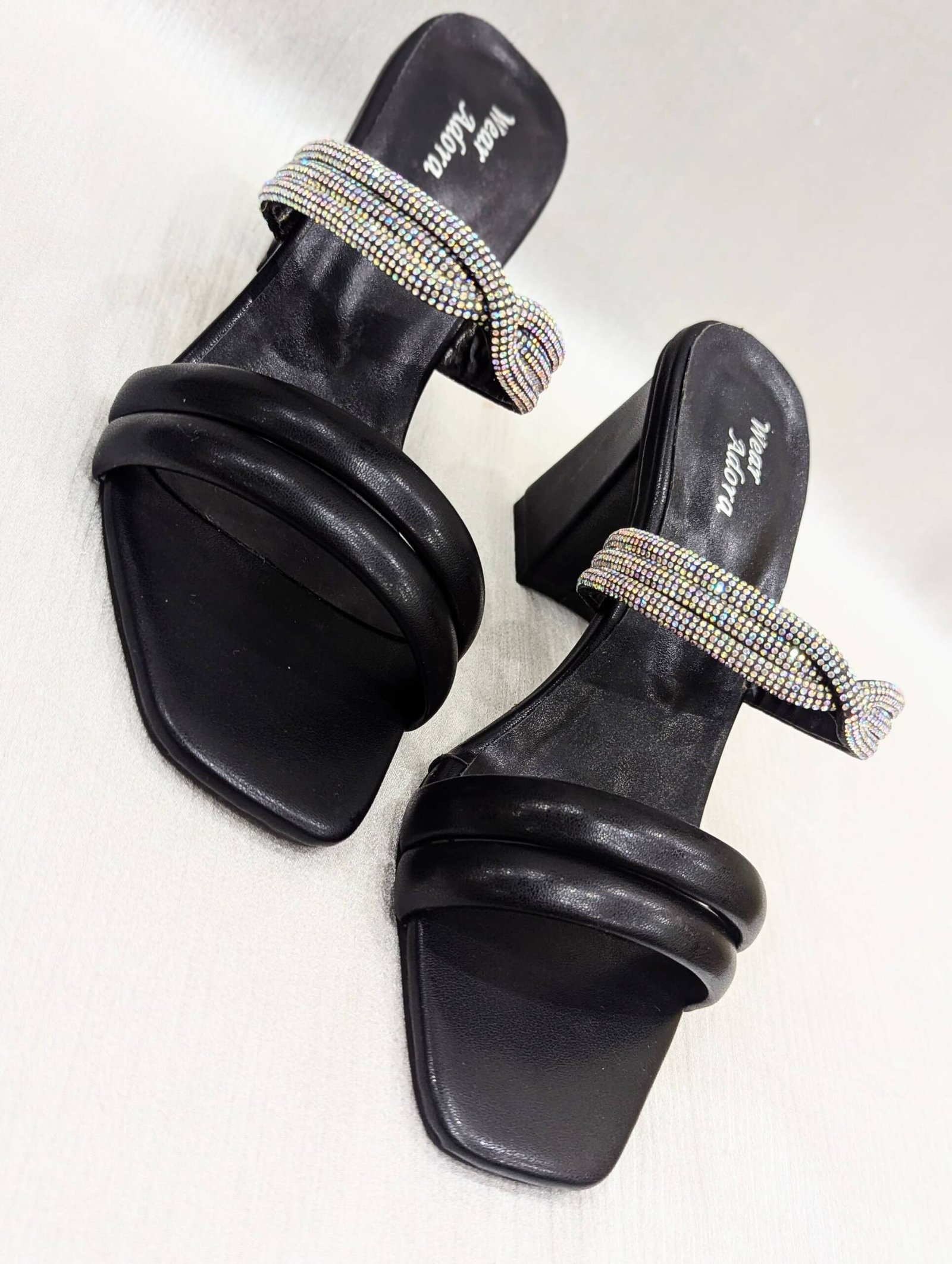 Elegant Black Multi-Strap Heels – Wear Adora - Image 3